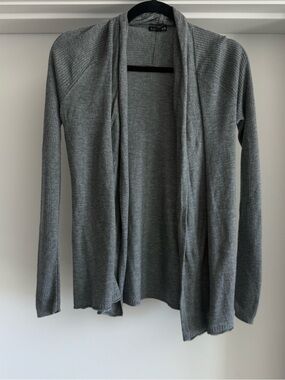 Express Gray Open-Front Women's Cardigan